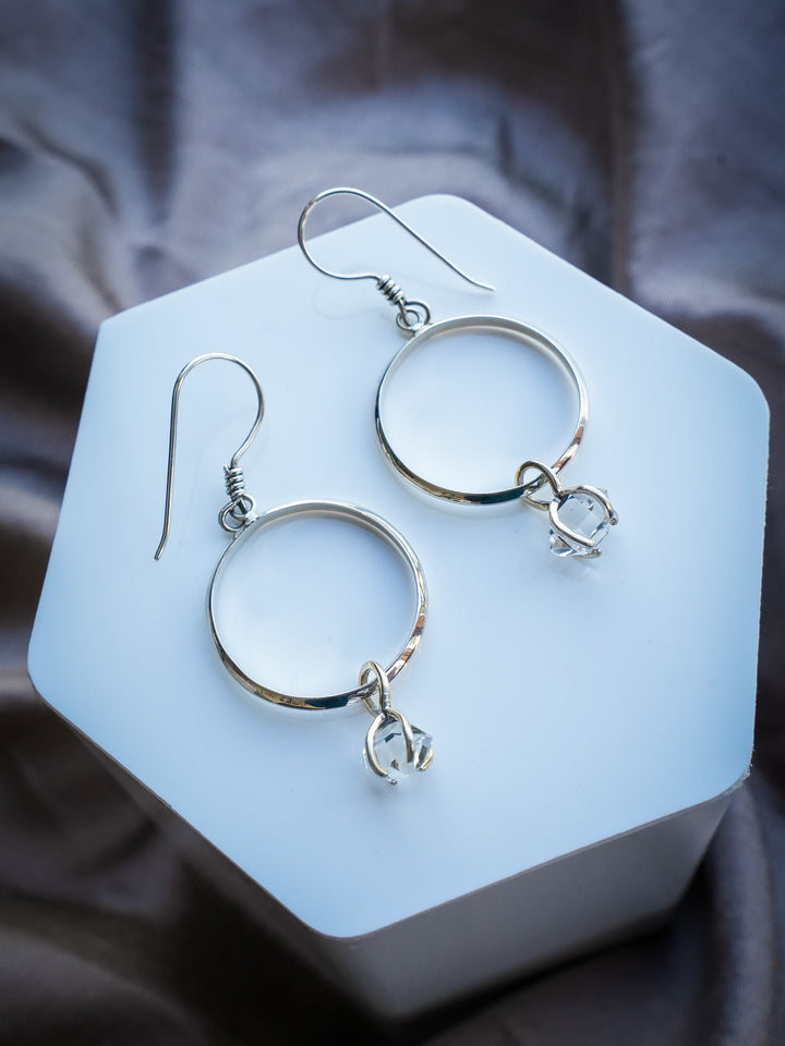 Herkimer Diamond Hoop