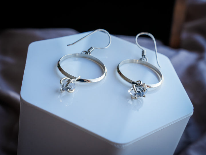 Herkimer Diamond Hoop