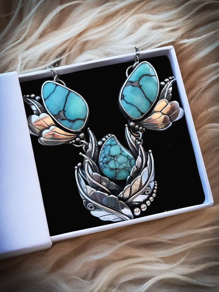 High Grade Desert Bloom Variscite Heirloom Necklace