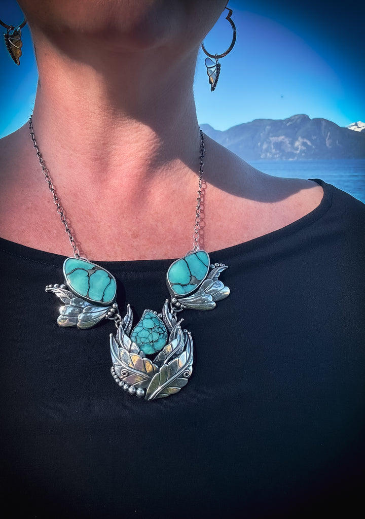 High Grade Desert Bloom Variscite Heirloom Necklace