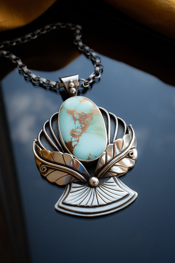 High Grade Royston Turquoise Pendant