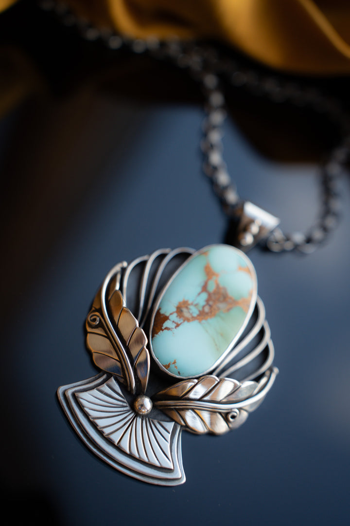 High Grade Royston Turquoise Pendant