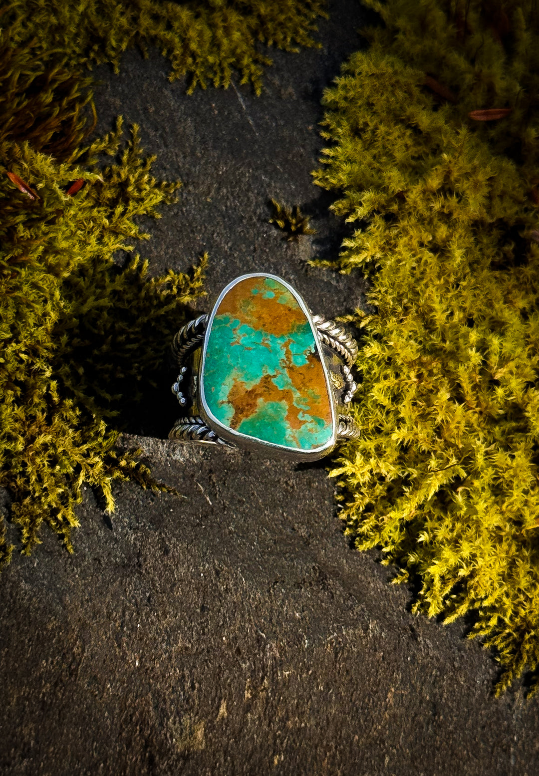 Frontier Shank - Pilot Mountain Turquoise Ring
