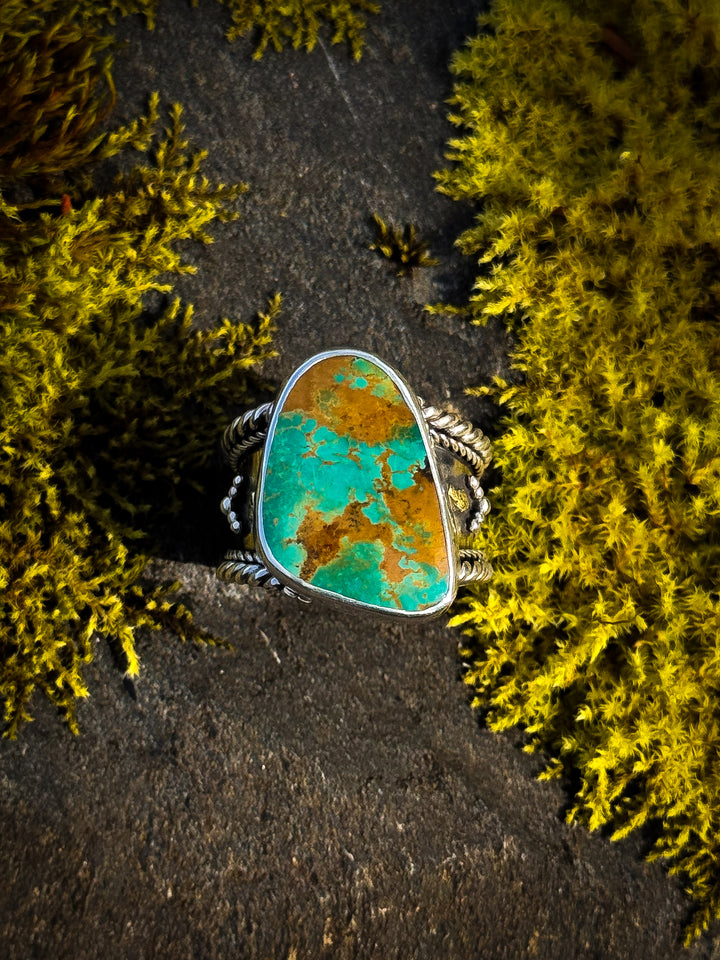 Frontier Shank - Pilot Mountain Turquoise Ring