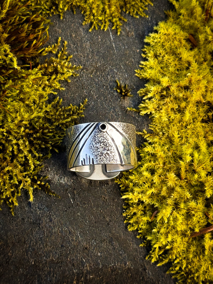 Ridge Shank - Pilot Mountain Turquoise Ring