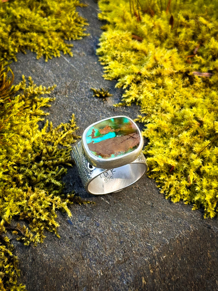 Ridge Shank - Pilot Mountain Turquoise Ring
