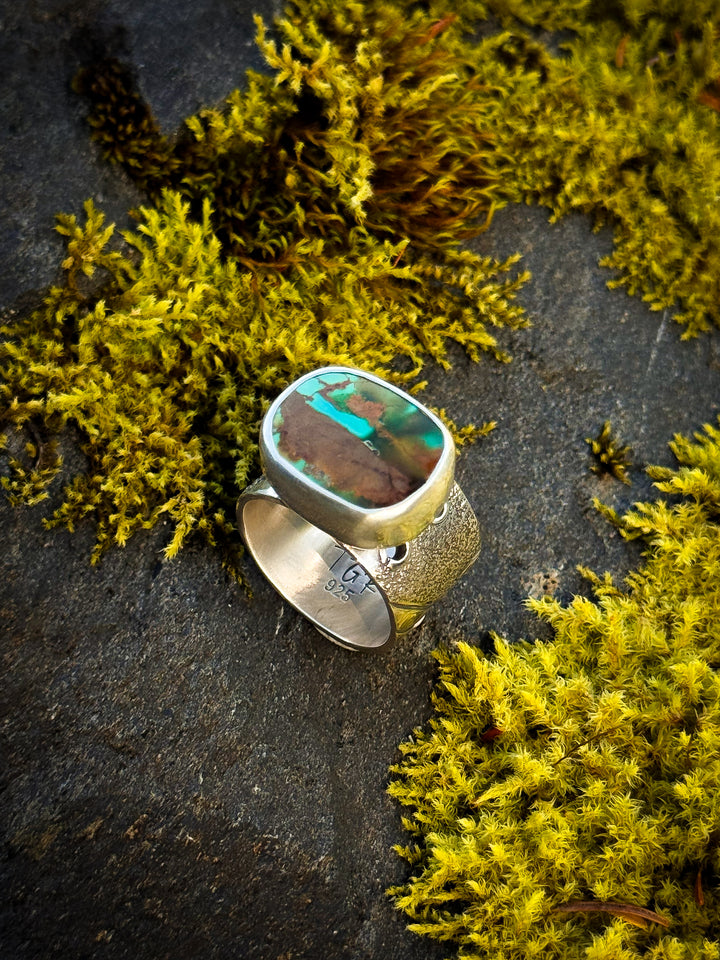 Ridge Shank - Pilot Mountain Turquoise Ring