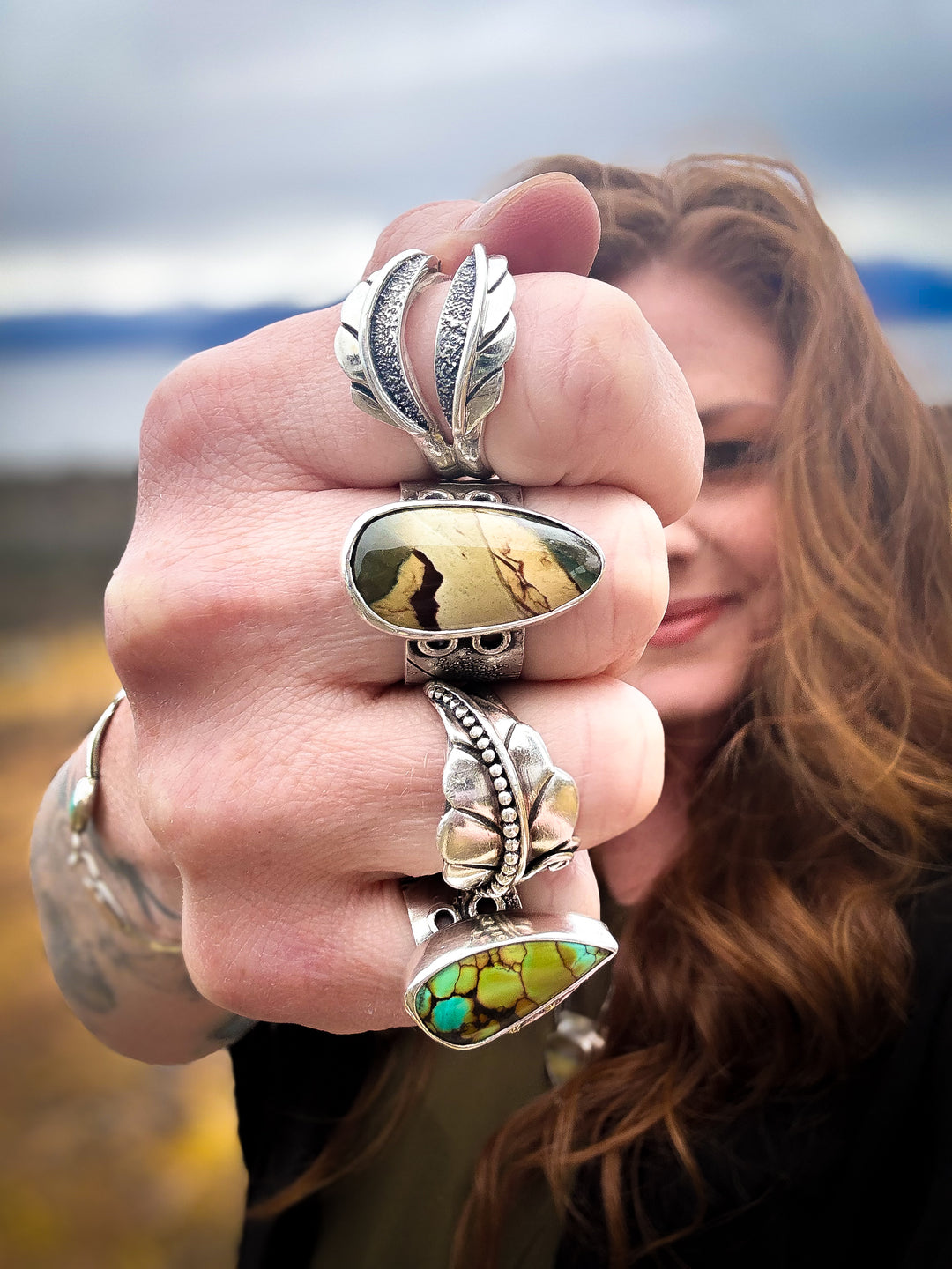 Deep River Jasper Ring