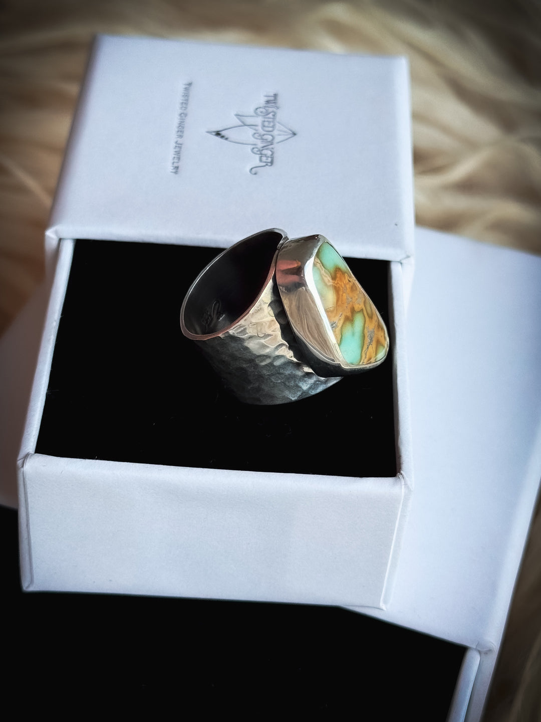 Iron Maiden Turquoise Ring