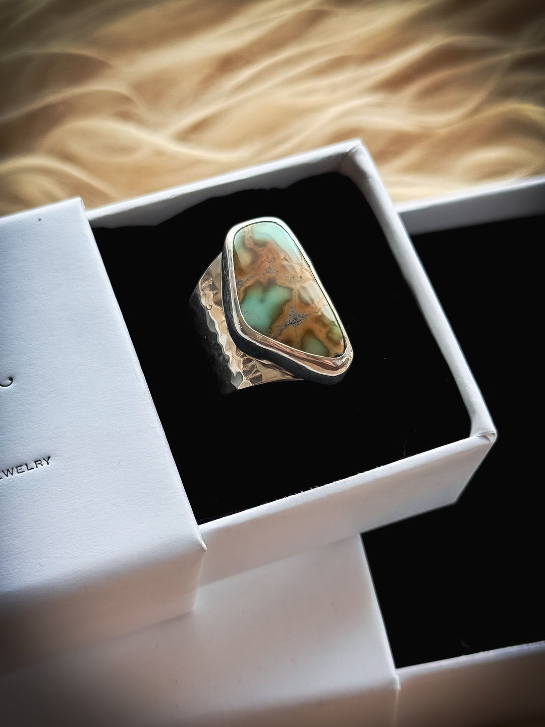 Iron Maiden Turquoise Ring