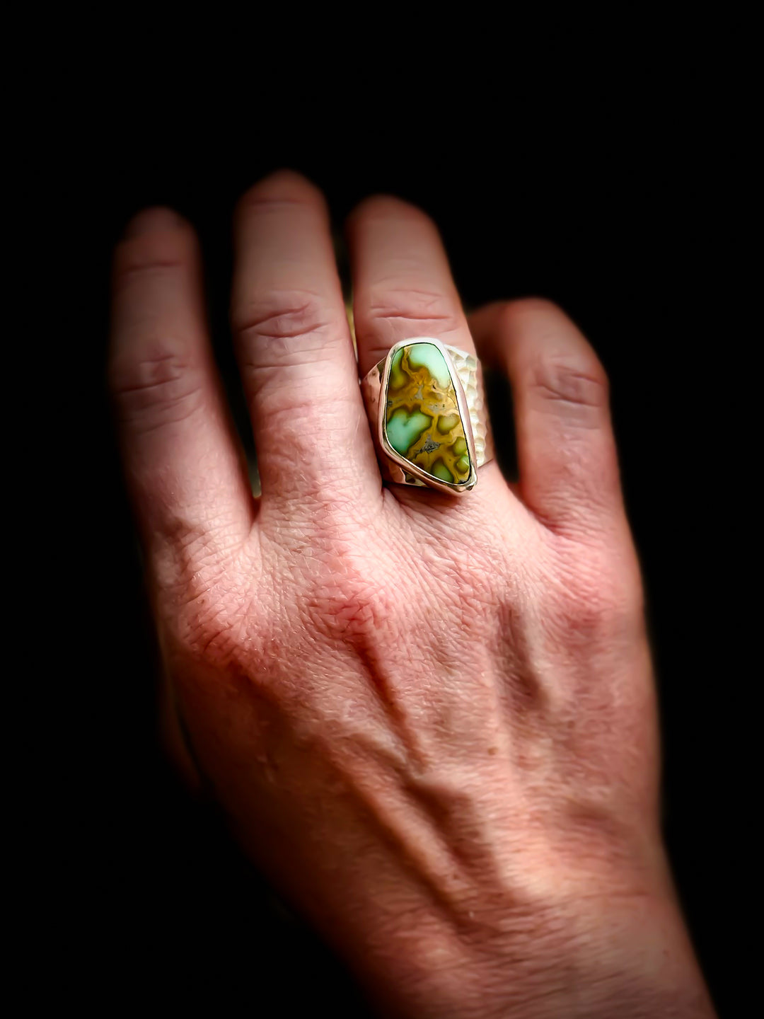Iron Maiden Turquoise Ring