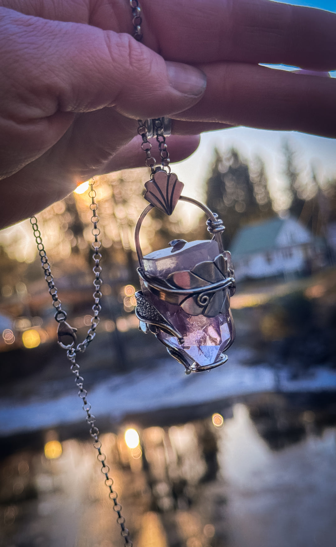 The Moon Mage's Tower-Amethyst Necklace