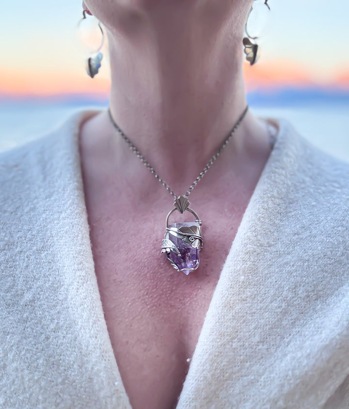 The Moon Mage's Tower-Amethyst Necklace