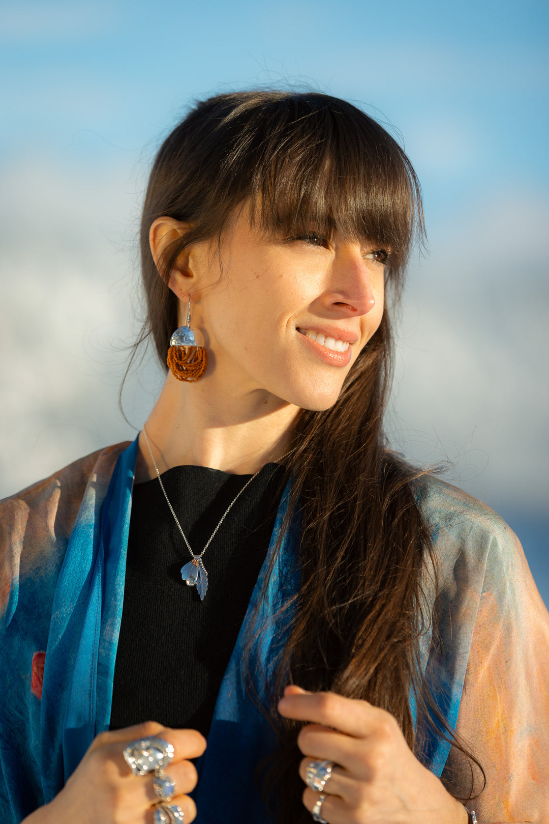 Rugged Sienna - Sienna Beaded Earrings