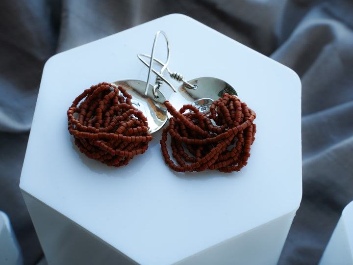 Rugged Sienna - Sienna Beaded Earrings