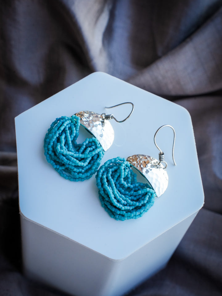 Misty Fjords - Turquoise Beaded Earrings