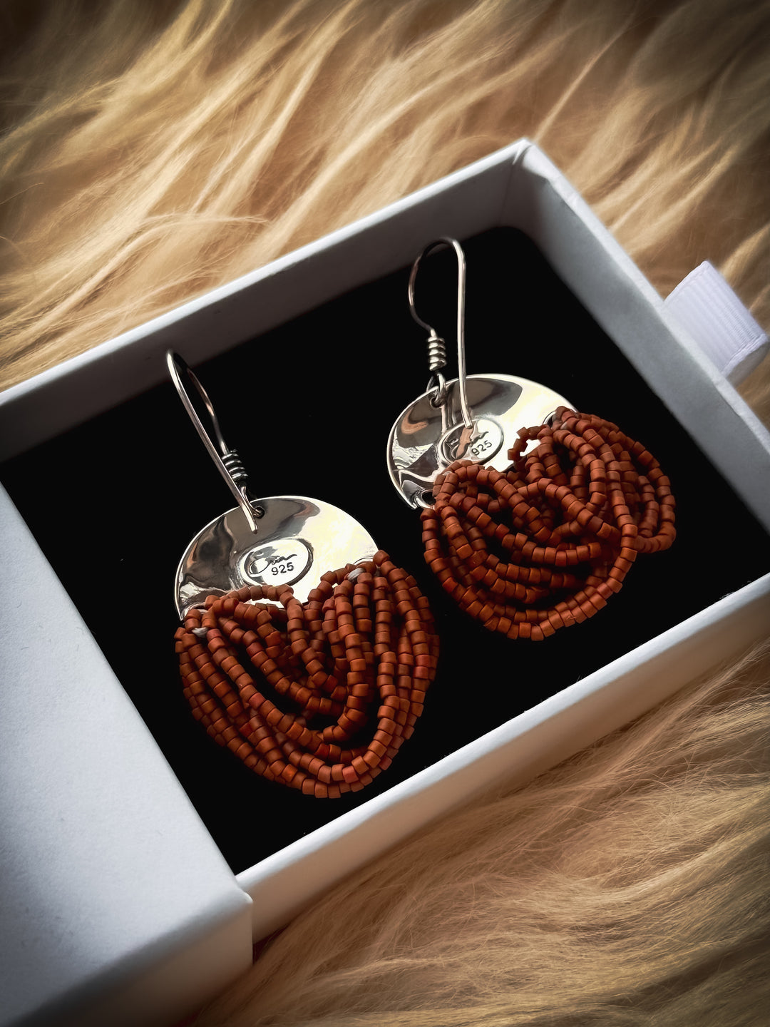 Rugged Sienna - Sienna Beaded Earrings