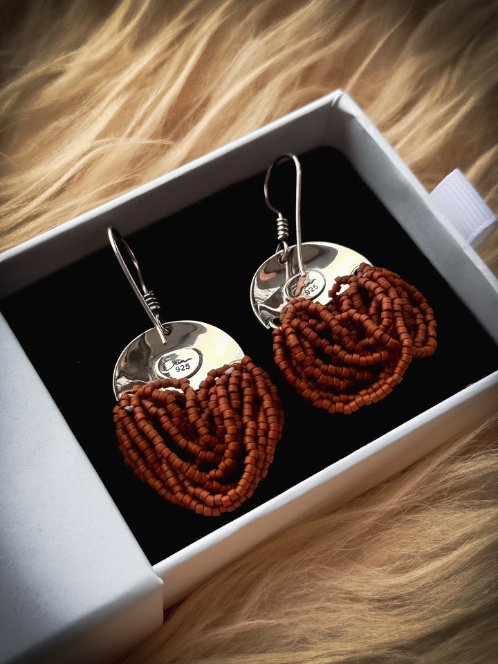 Rugged Sienna - Sienna Beaded Earrings