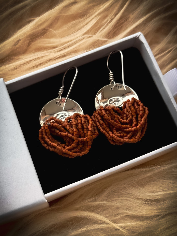 Rugged Sienna - Sienna Beaded Earrings