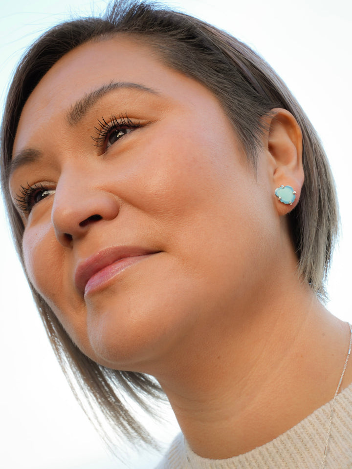 Golden hills Turquoise Split Stud Earrings