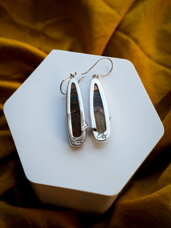 Mara Mamba Tiger’s Eye Earrings