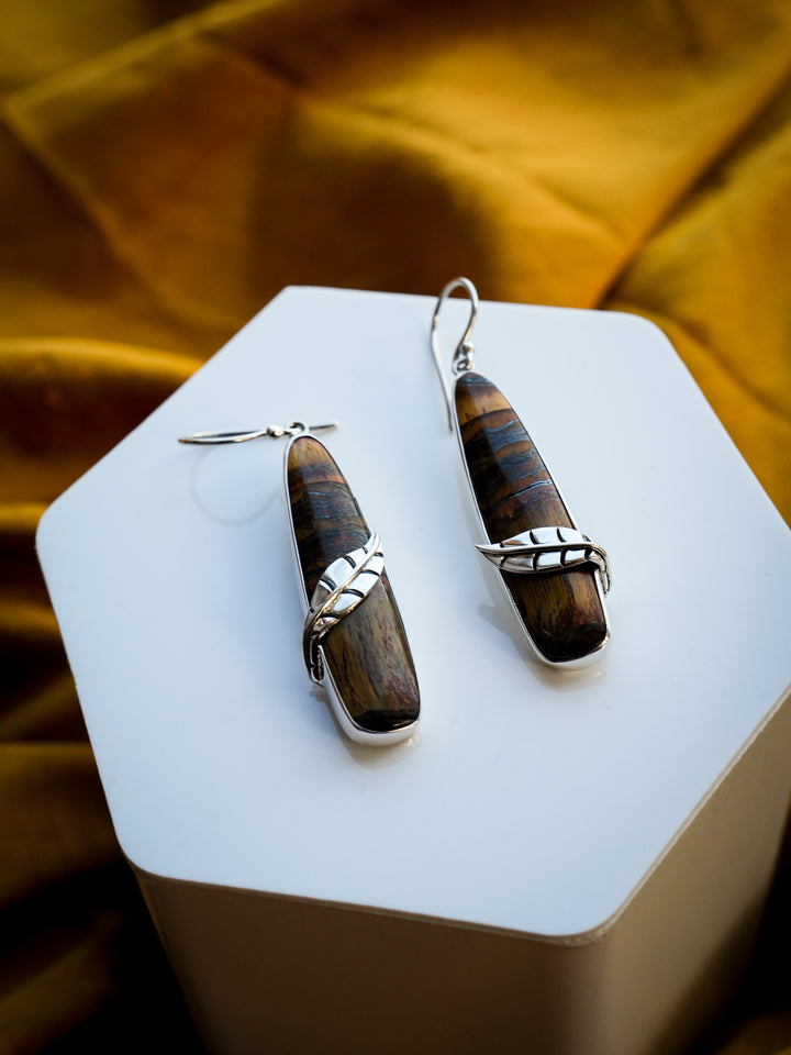 Mara Mamba Tiger’s Eye Earrings