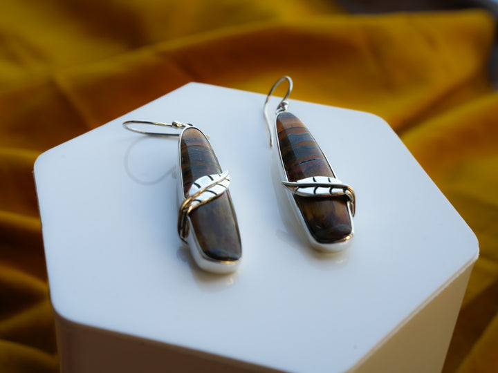 Mara Mamba Tiger’s Eye Earrings