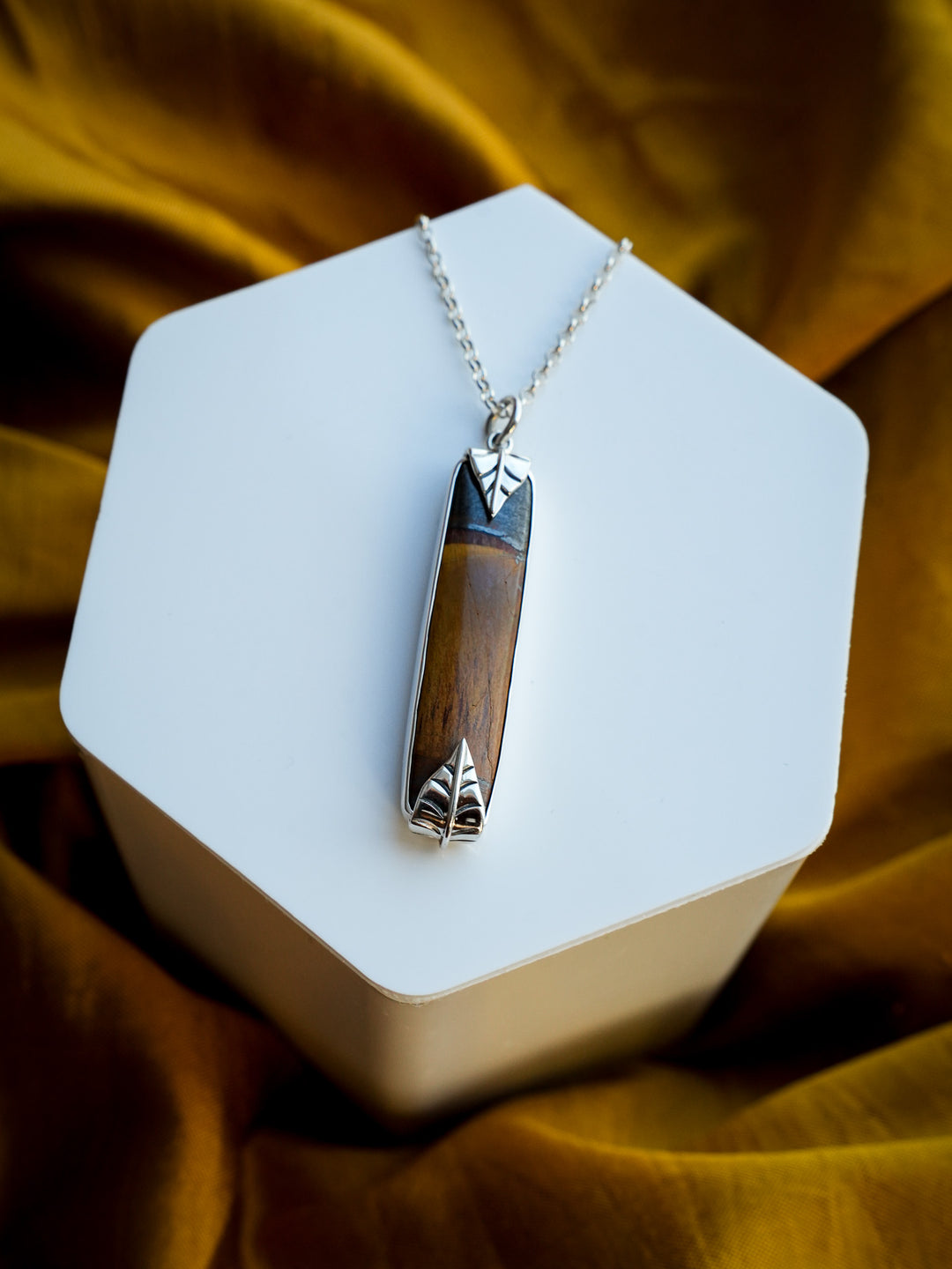 Mara Mamba Tiger’s Eye Pendant Necklace