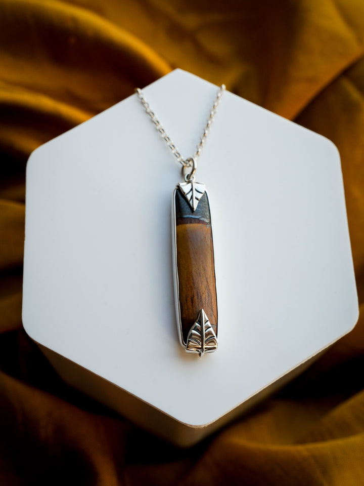 Mara Mamba Tiger’s Eye Pendant Necklace