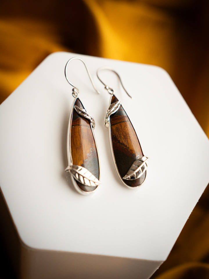 Mara Mamba Tiger’s Eye Earrings