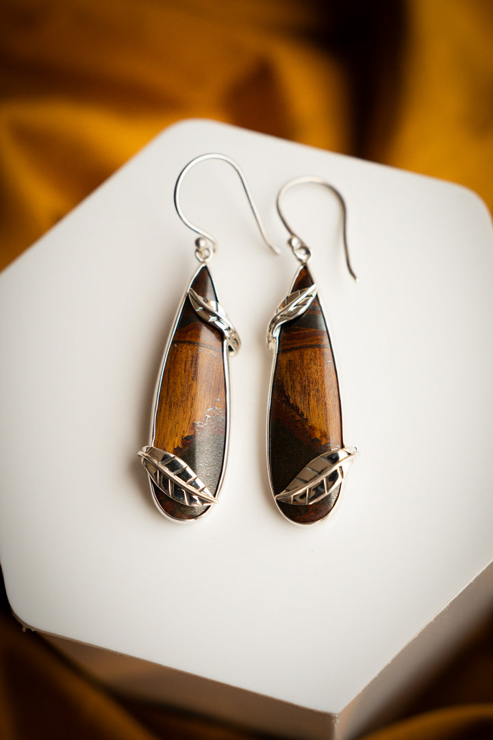 Mara Mamba Tiger’s Eye Earrings