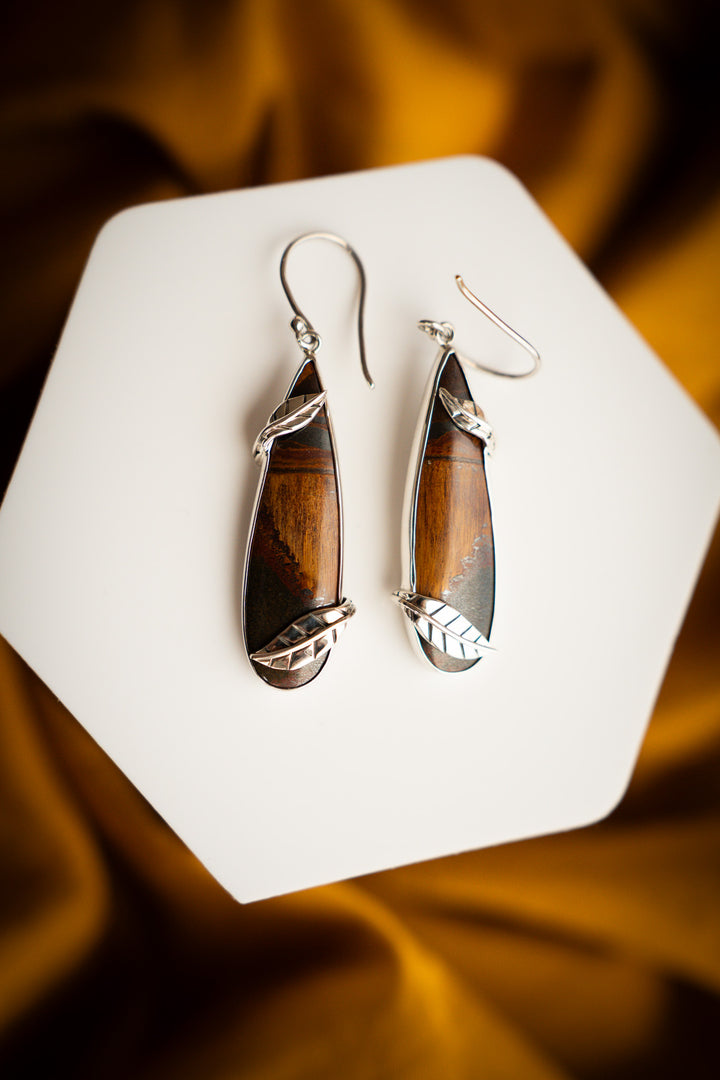 Mara Mamba Tiger’s Eye Earrings