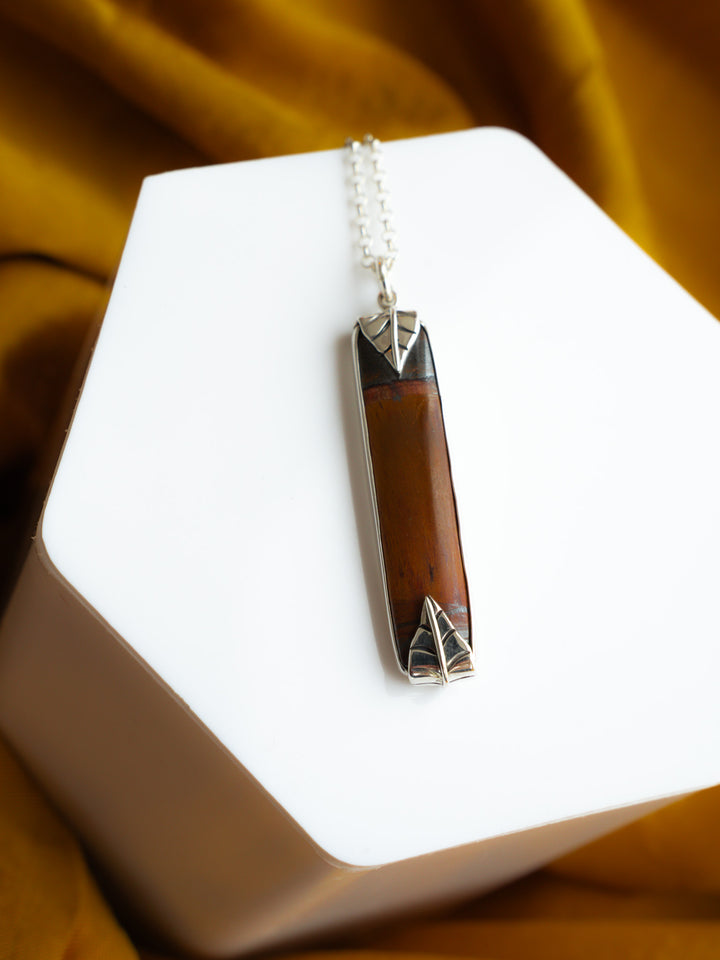 Mara Mamba Tiger’s Eye Pendant Necklace