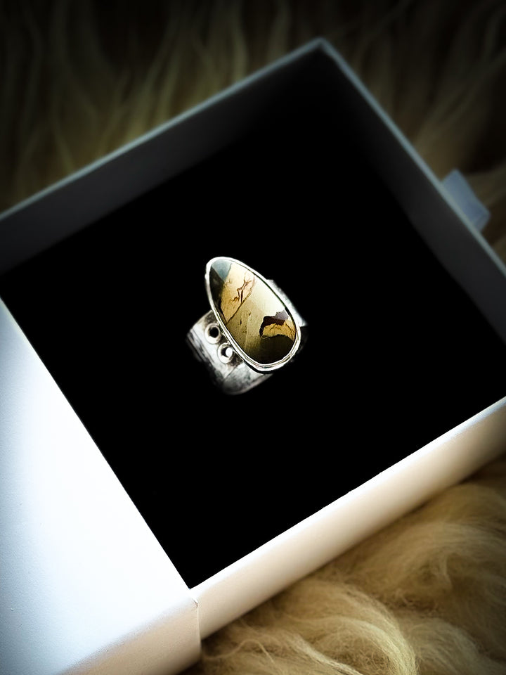 Deep River Jasper Ring