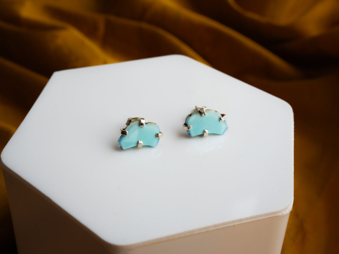 Golden hills Turquoise Split Stud Earrings