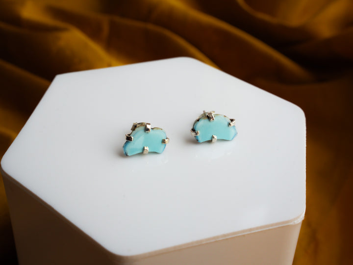 Golden hills Turquoise Split Stud Earrings