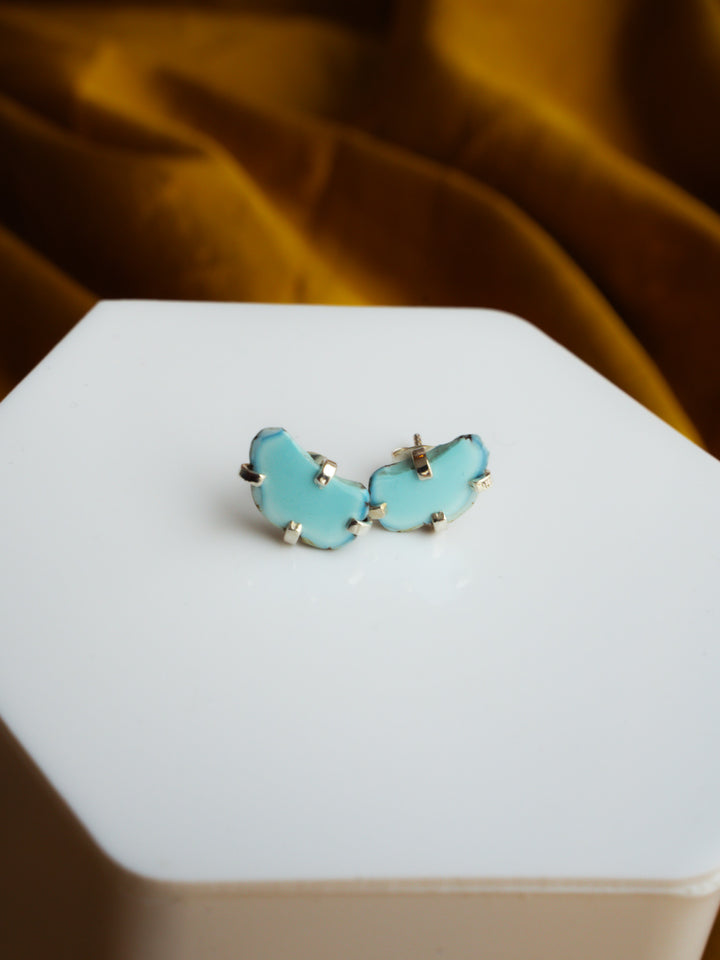 Golden hills Turquoise Split Stud Earrings