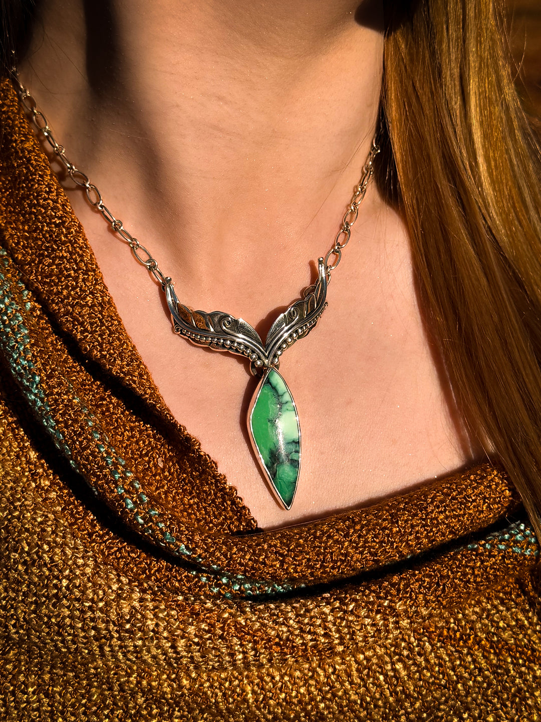 Black Bridge Variscite Necklace