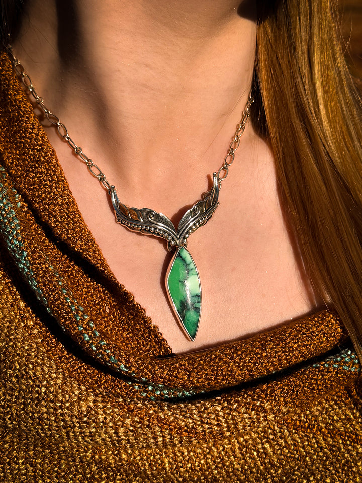 Black Bridge Variscite Necklace