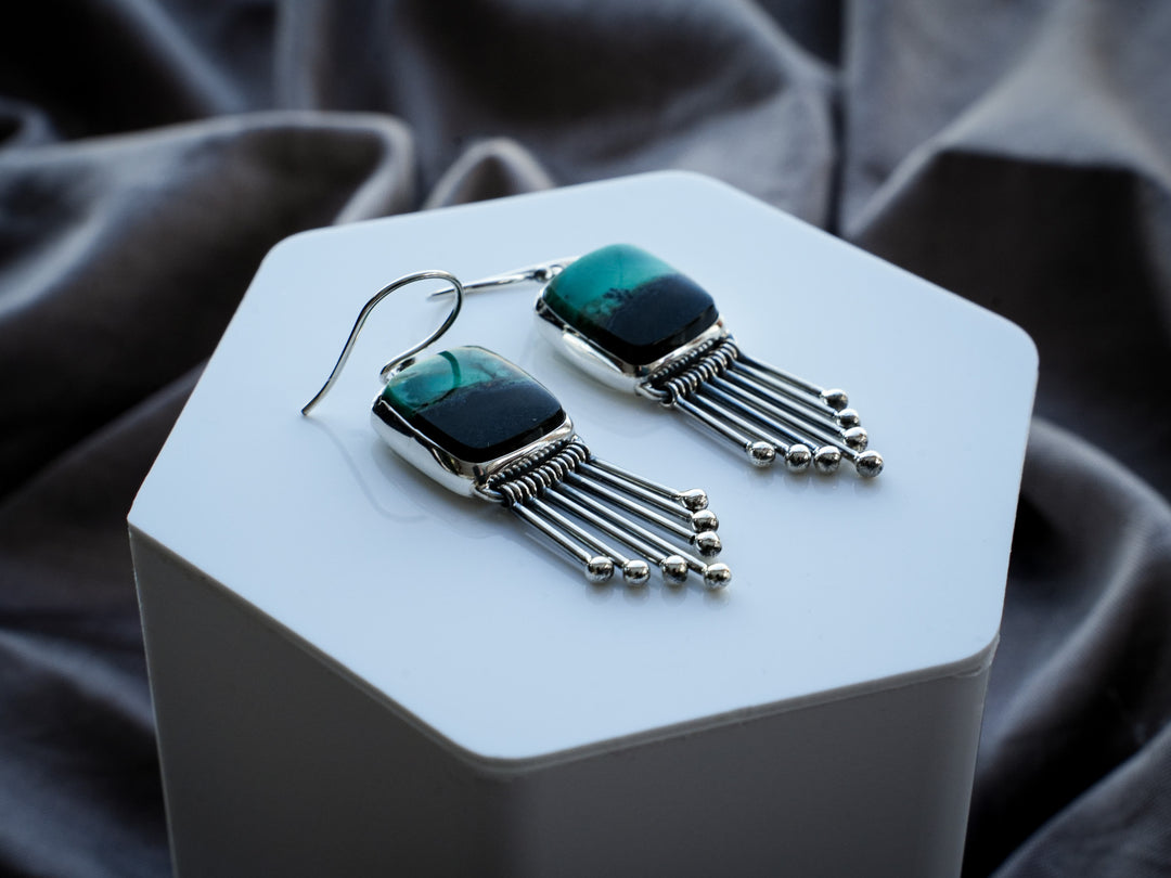 Opalwood Fringe Earrings - Ancient Stillness
