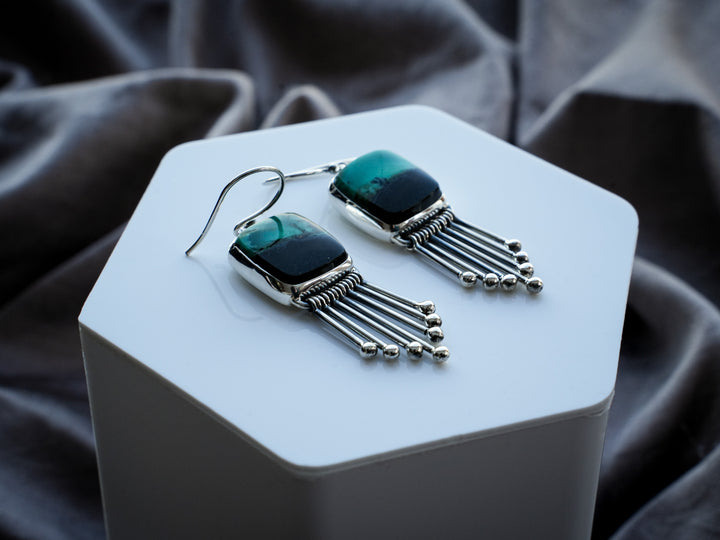 Opalwood Fringe Earrings - Ancient Stillness