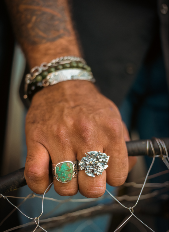 Ridge Shank - Pilot Mountain Turquoise Ring