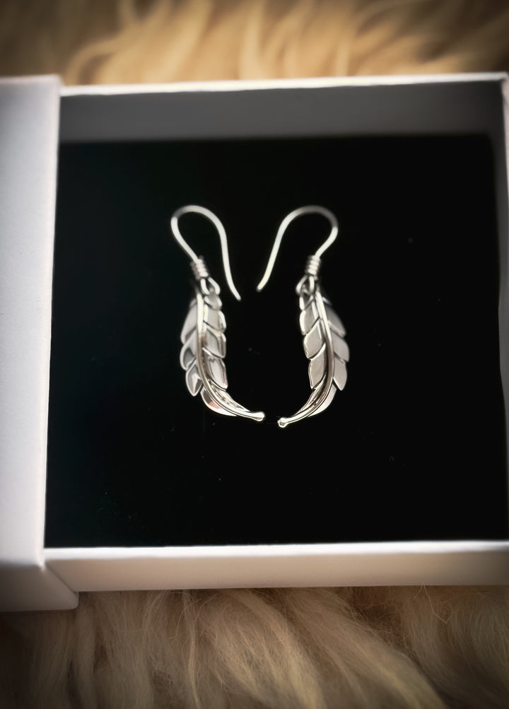 Whimsy Berry Leaf Earrings