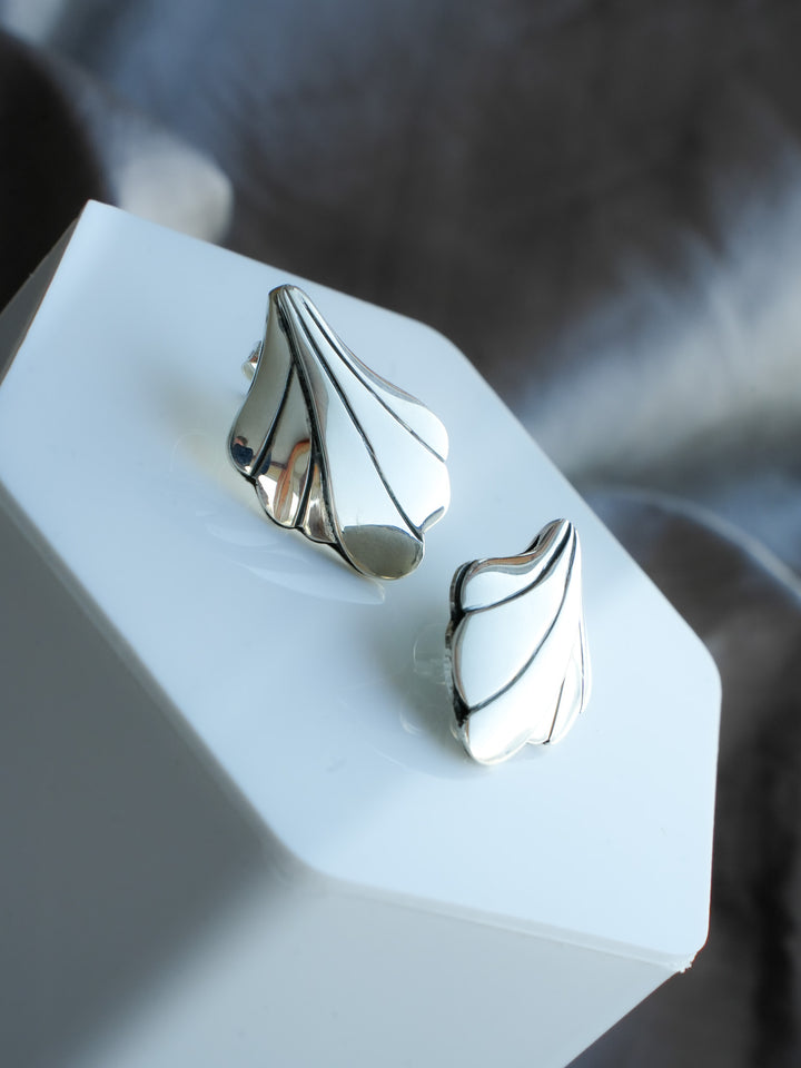 Evangeline Silver Post Earrings
