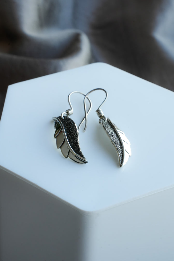 Rain Kissed Berry Leaf Earrings