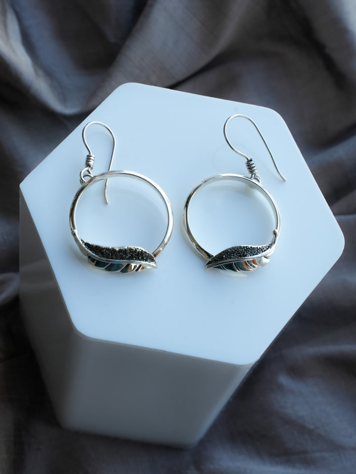 Whimsy Berry Leaf Hoops