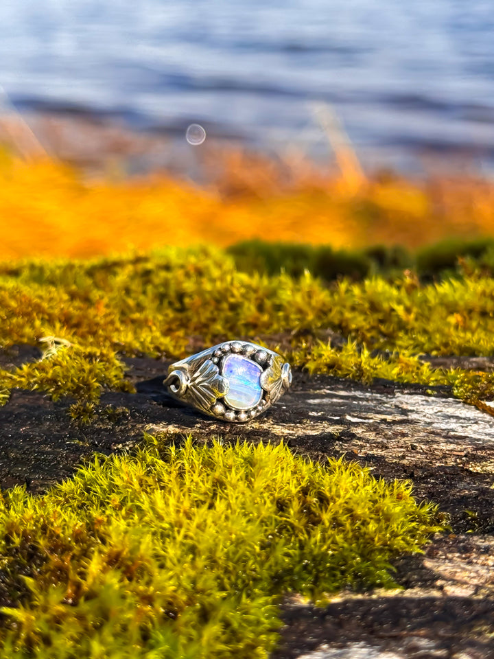 Australian Boulder Opal Ring ~ Starlight