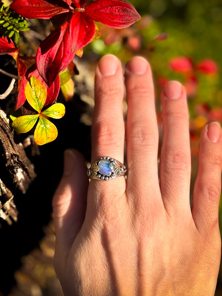 Australian Boulder Opal Ring ~ Starlight