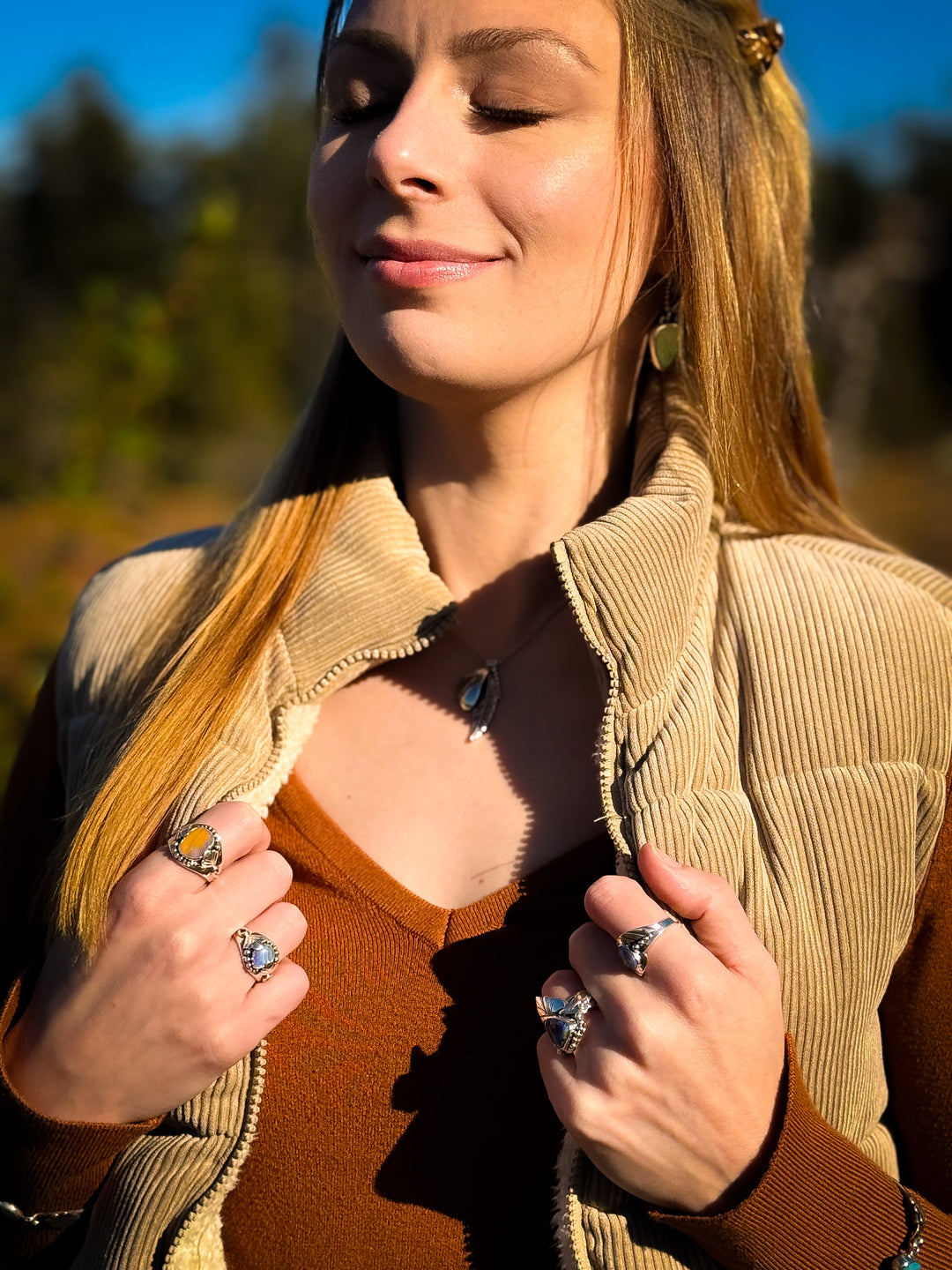 Australian Boulder Opal Ring- Dawn