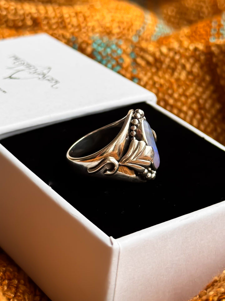 Australian Boulder Opal Ring ~ Starlight